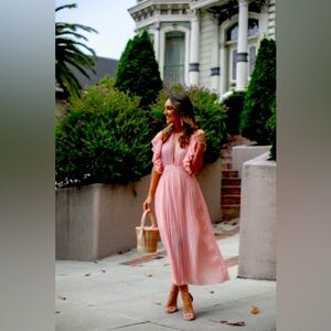 ASOS Pink Midi Dress